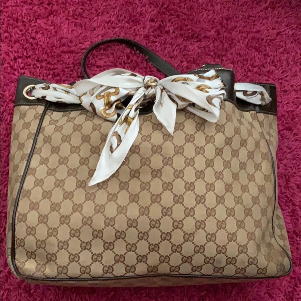 💯 Authentic Gucci Positano Tote